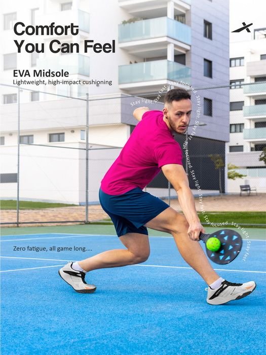 ALL COURT Knitted + TPU Fusing Upper, EVA Midsole, Rubber Sole Footwear sneakers Badminton Shoes For Men 