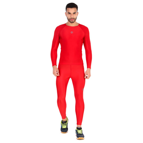 Recharge Polyester Compression Pant (Red)