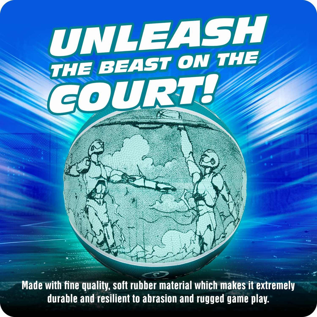 Spalding Sketch Crack Ball 84380Z, Unisex, Basketball, Blue, 7, blue