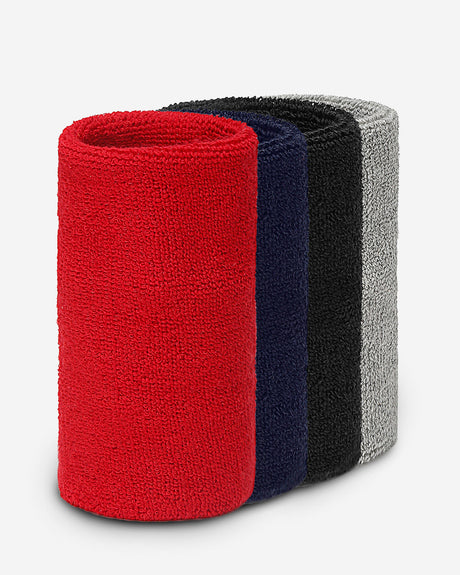 Invincible Cotton Wristband Sweatbands - 5 Inch, Pack of 4 | K.L. Mahajan & Sons (Invincible)