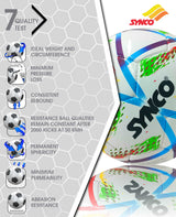 Synco FIFA Approved Football | Professional Football for Matches | Water Resistant | Size- 5