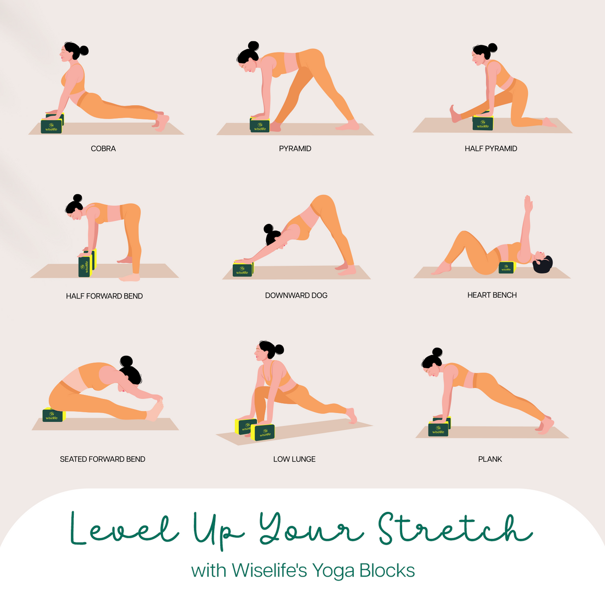 Pro Yoga Blocks Set of 10