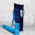 Brute Blue Black Unisex Yoga Aerobics Gym Mat Bags Air Ventilated Pocket for Shoes, Front & Top Open, Carry Way with 3-Way Options i.e. Backpack, Holdall or with a Loop