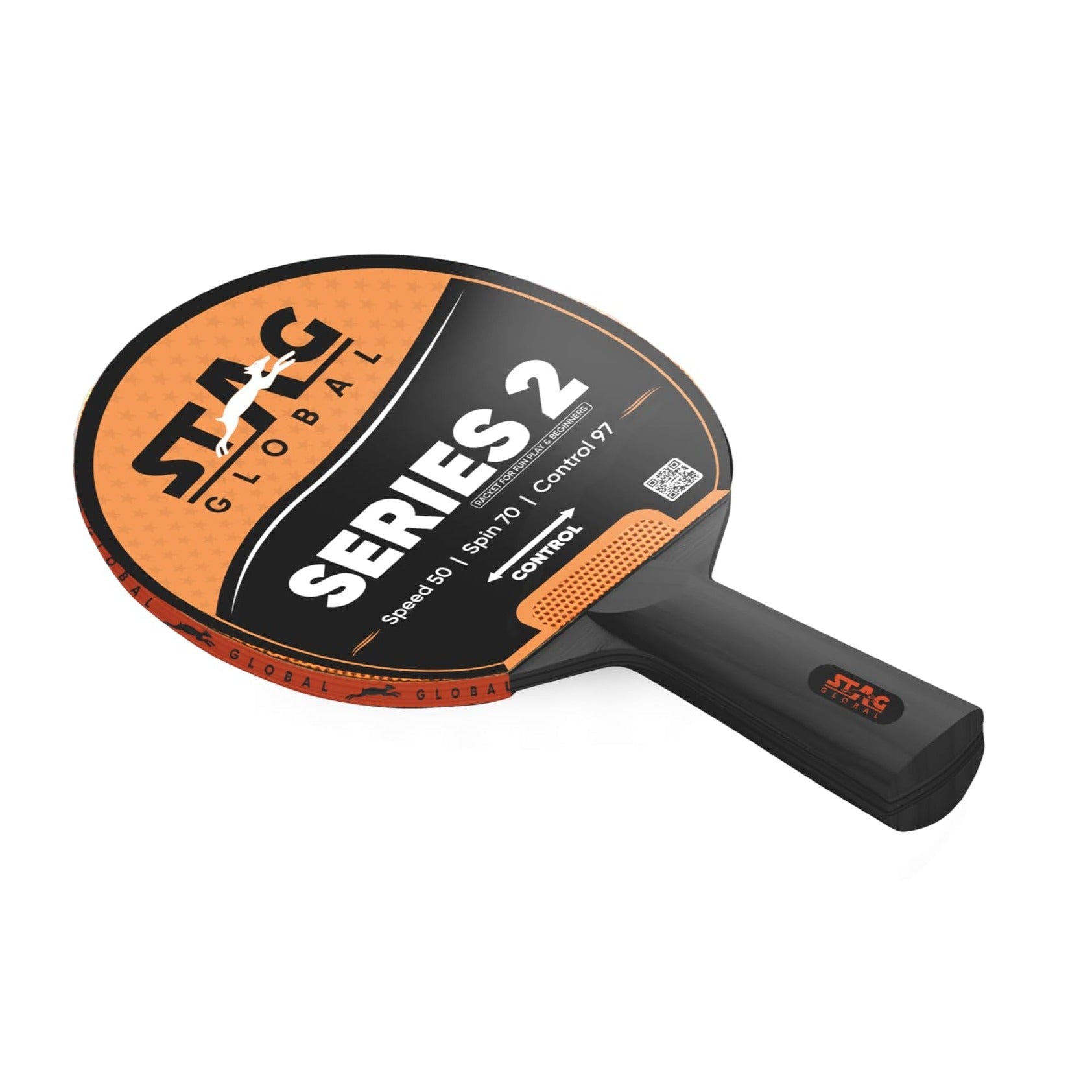 STAG GLOBAL (New Launch) Series 2 Table Tennis Racket | Lightweight | FUNPLAY & Beginners | Multi-Color