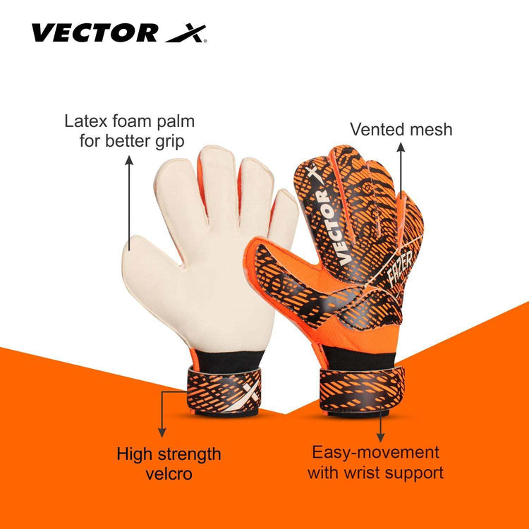 VECTOR X Fazer Goalkeeping Gloves (Orange)