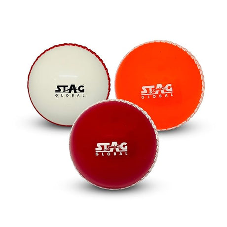 STAG GLOBAL Cricket, Tennis Balls | Crafted w PVC and Felt Material | Ensuring Durabilty and Performance