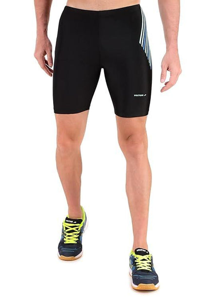 VECTOR X OMS-266 Unisex Solid Compression Half Bottom Shorts