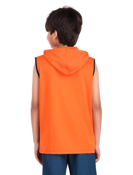 Vector X OKT-228 Kid's Printed Hoodie Sleeveless Combo (Pack of 2)