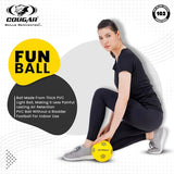COUGAR Fun Ball for Indoor Play | Lightweight PVC Football with Thick Material and Long Air Retention | No Bladder Training Ball for Kids Size 1 and Recreational Use
