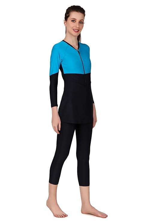 VIVA SWIMMING OWSD-333 Female 3/4 Swim Dress I Womens Swimming Costume I Swimwear for Women I One-Piece Swimsuits I Swimsuit for Women