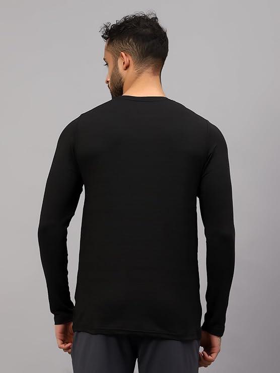 Vector X Mens Full Sleeve Round Neck Jersey/ t-shirt For Fitness Training (Silver, XXL)