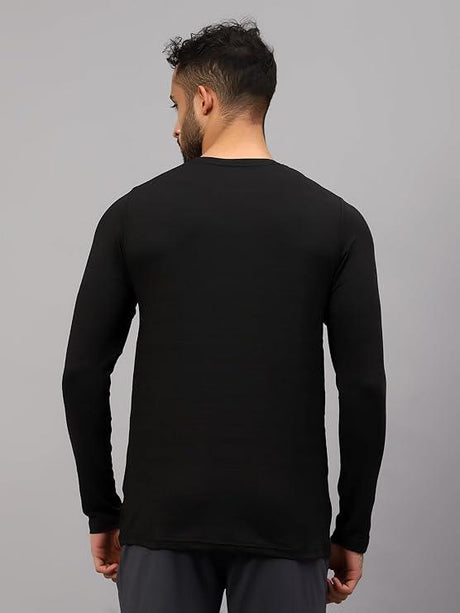 Vector X Mens Full Sleeve Round Neck Jersey/ t-shirt For Fitness Training (Silver, XXL)