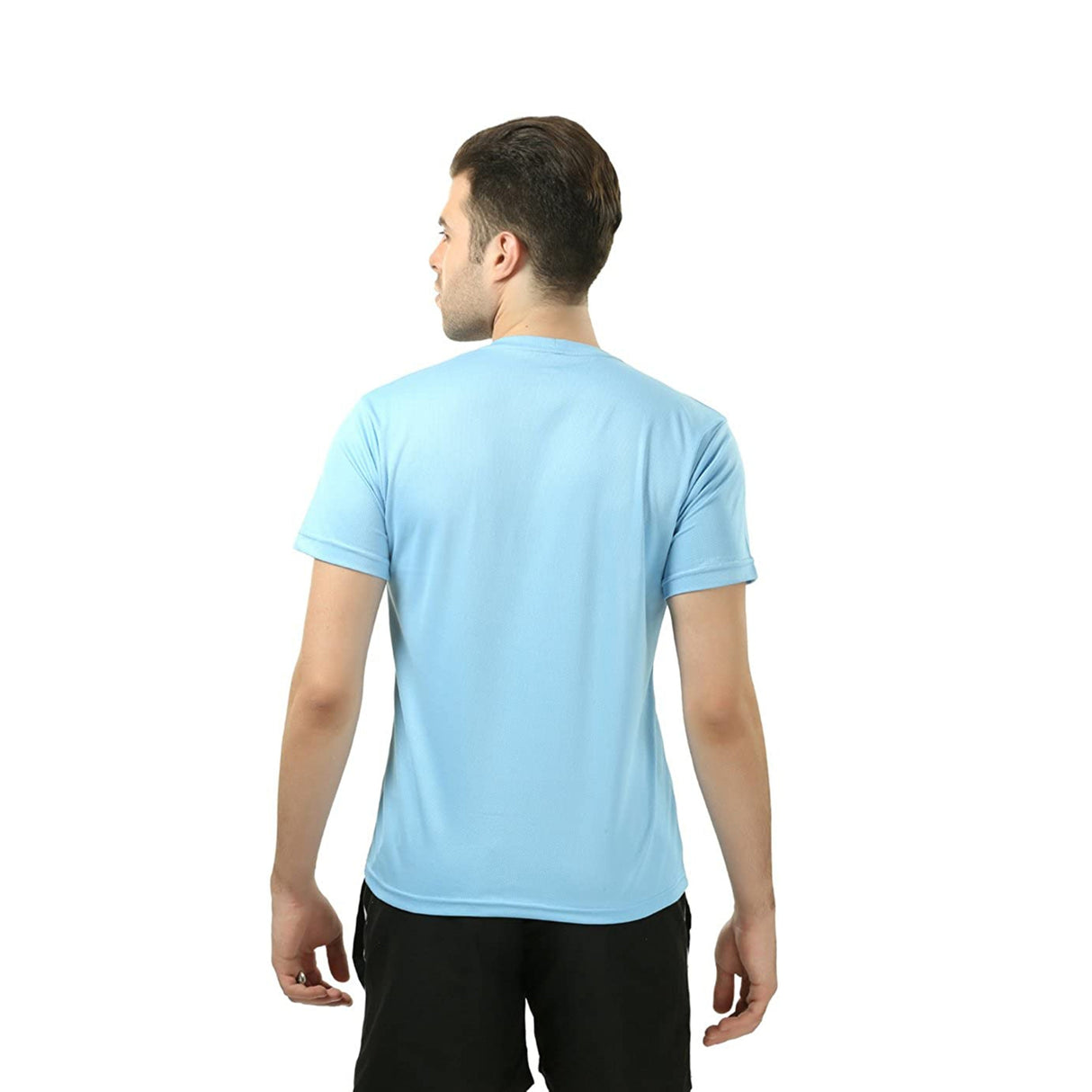 STAG GLOBAL Round Neck Men’s Sports T-Shirt  | Breathable, Quick-Dry Activewear