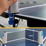 COUGAR Table Tennis Net with Push Clamps, Portable TT Net, Retractable Table Tennis Net for Any Table