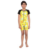 VIVA SWIMMING Half Sleeves Swimwear Suit Costume for Kids For Practicing Swimming, Diving, Cycling, Aerobics