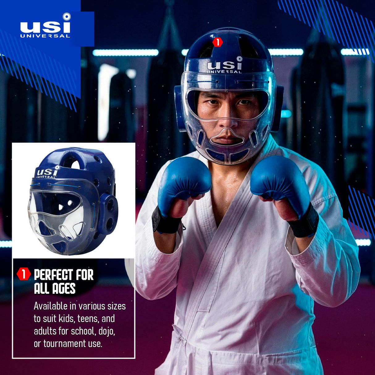 Dip Foam Head Guard - 616D USI | Kibi Sports