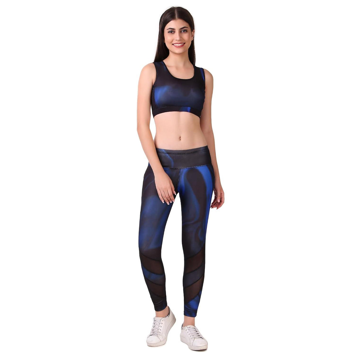 VECTOR X OSB-316 WOMEN'S SUBLIMATION PATTERN SPORTS BRA WITH LEGGING SET FOR PRACTICING YOGA & GYM FITNESS