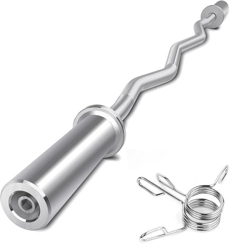 Kakss Olympic EZ Bar Curl Bar 2 Inch Weight Plates, Perfect for Home Fitness & Gym | Kakss Exporters (Kakss Fitness)