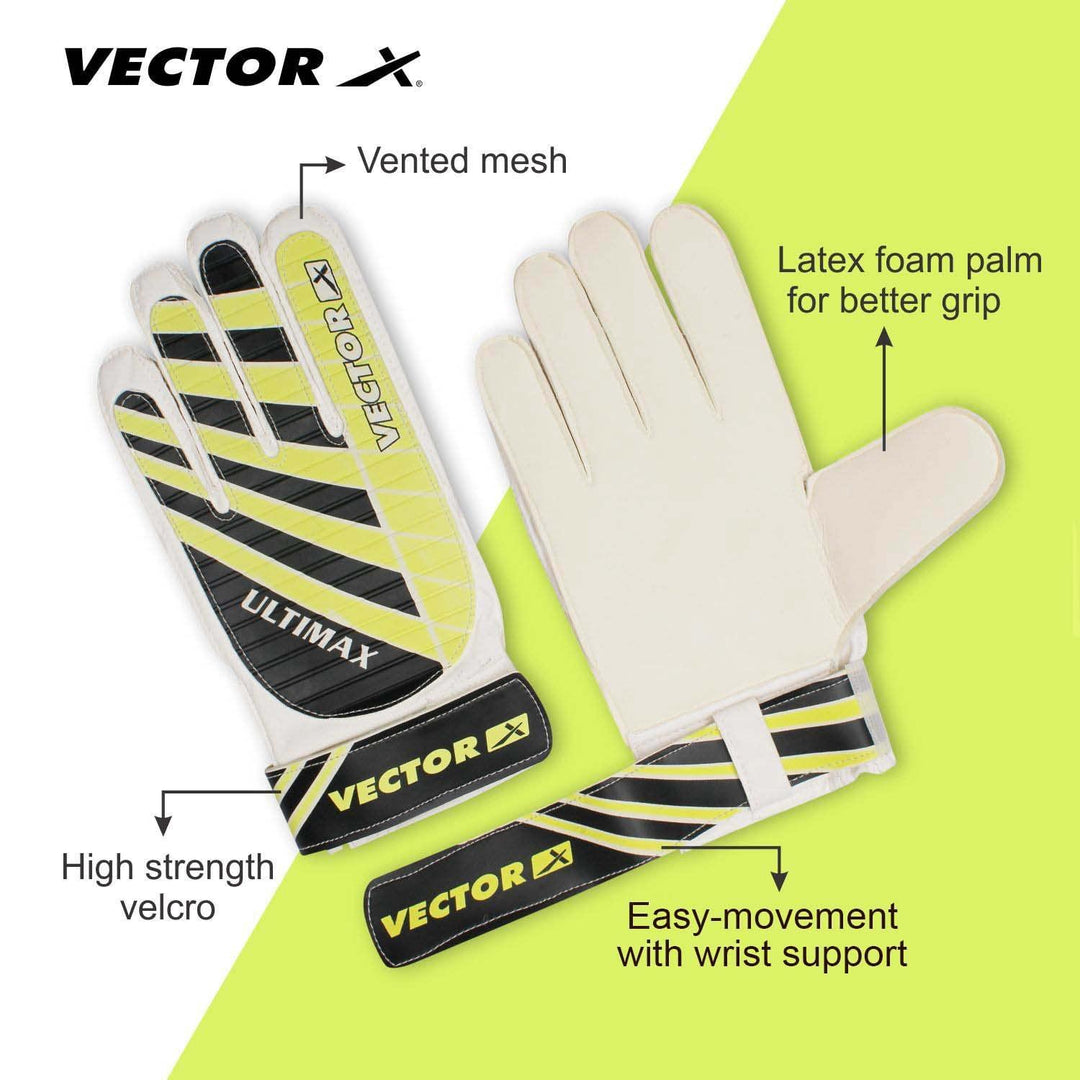 VECTOR X Ultimax Goalkeeping Gloves (Multicolor)