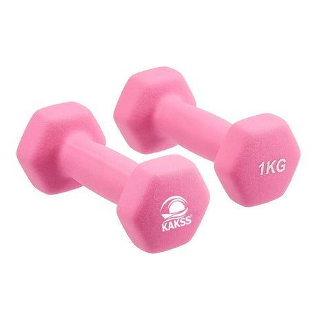 KAKSS Neoprene Dumbbell, Set of 2pcs (Proudly Made In India) | Kakss Exporters (Kakss Fitness)