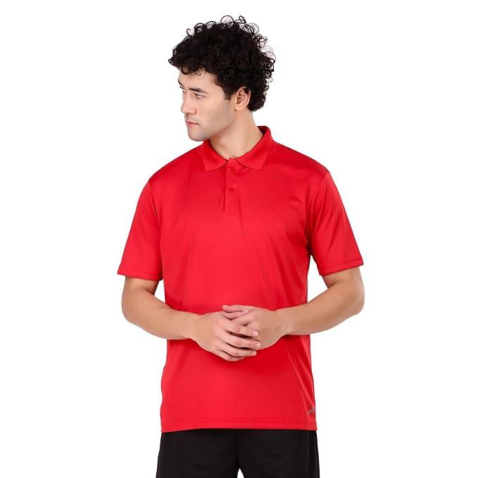 Vector X OMT-247 Men's Solid Sports Polo Coller Neck T- shirt
