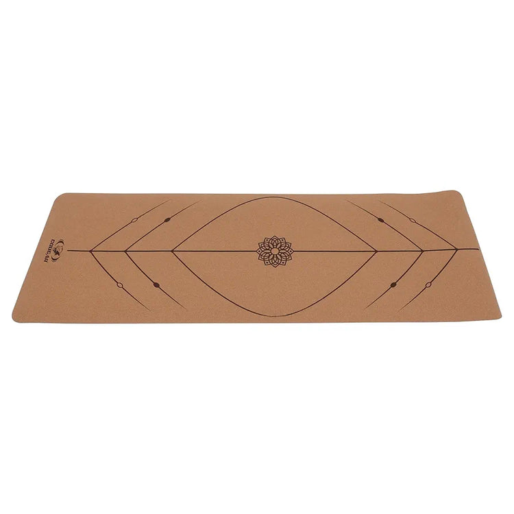 COUGAR Cork Rubber Yoga Mat for Women and Men 8 MM Thick Exercise Yoga Mat for Workout, Yoga, Fitness, Exercise Mat Anti Slip Mat, Yoga Mat 8 mm Gym Mat 