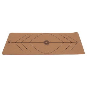 COUGAR Cork Rubber Yoga Mat for Women and Men 8 MM Thick Exercise Yoga Mat for Workout, Yoga, Fitness, Exercise Mat Anti Slip Mat, Yoga Mat 8 mm Gym Mat 