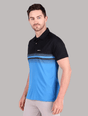 VECTOR X OMT-259 Mens Polo Collar Neck Colourblocked T-Shirt