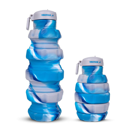 Vector X Flexible Portable Water Bottle with Flip Top Lid for Travel, Hiking, Camping 500 ml Bottle (Pack of 1,Silicone)
