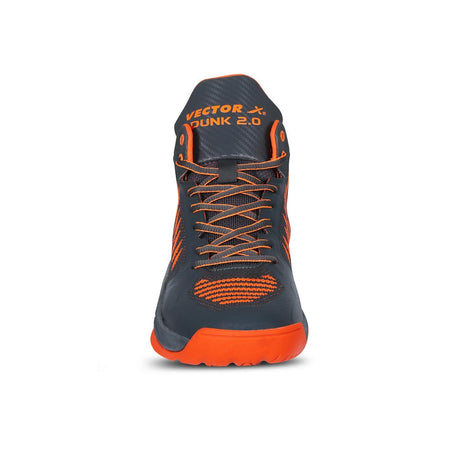 VECTOR X DUNK-2.0 Walking Shoes For Men (Grey, Orange)