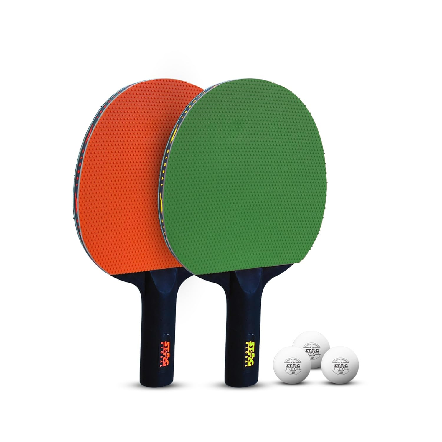STAG GLOBAL ( 2024 Model ) Series 2 Table Tennis Playset (2 Racquets & 3 Balls)