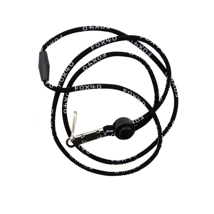 Fox 40 Micro Safety with Lanyard Whistle, Color - Black