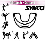 Synco Flavoured Mouth Guard/Gum Shield - for Boxing, MMA, Rugby, Muay Thai, Hockey, Judo, Karate Martial Arts and All Contact Sports| 1 Pc (Sky Blue-White) (Pack of 2)