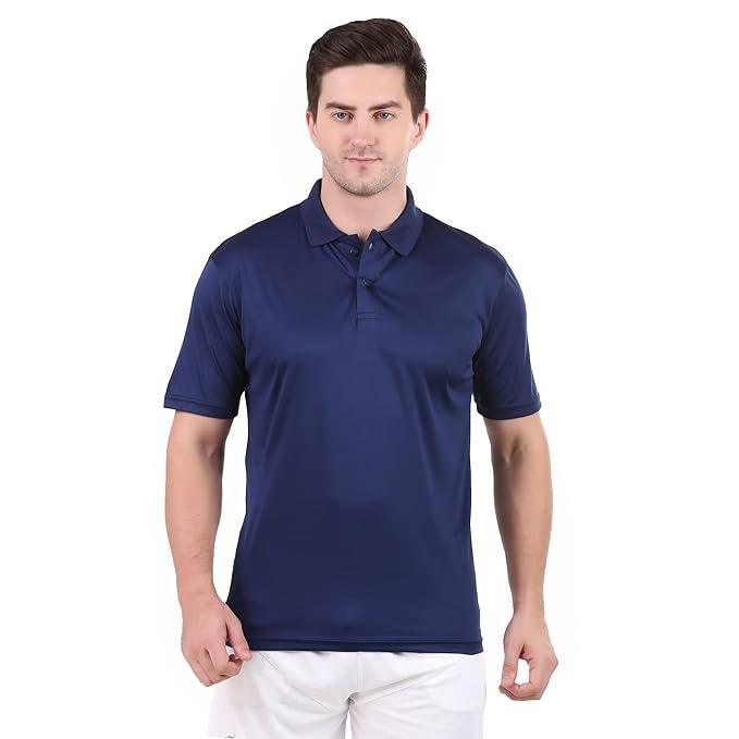 Vector X OMT-247 Men's Solid Sports Polo Coller Neck T- shirt