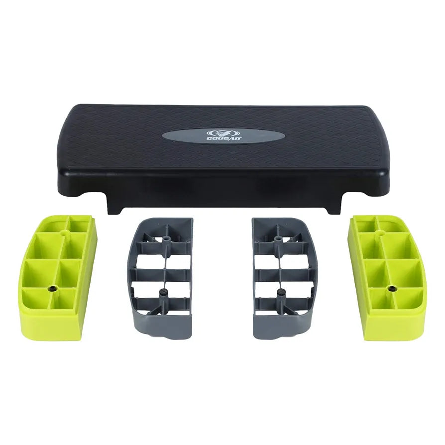 Cougar ULTIMA Aerobic Stepper for Home and Gym Exercise Fitness Stepper, 2 Level Adjustable Height Aerobics Stepper Exercise Platform for Indoor and Outdoor Workouts, Grey