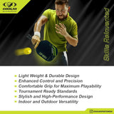 COUGAR Pickleball Paddle top grade Glass Fiber Surface Polypropylene Honeycomb Core, 15 mm Thickness, Premium Grip, 225g, 2 Pickle Ball & 2 Paddle, Cover Bag Outdoor Game Kit for Kids & Adults