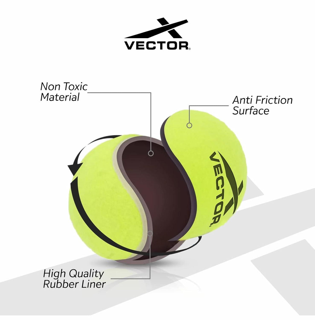 VECTOR X Cricket Tennis Ball