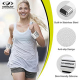COUGAR Ankle Wrist Weight Pair with velcro felt straps, Adjustable & Sweat Resistant for Dance, Walking, Jogging, Gymnastics, Yoga, Exercise, Cardio, Free Size