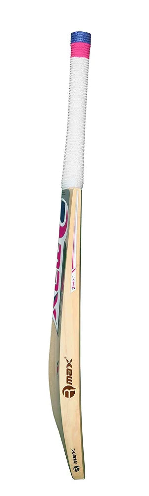 RMax Kashmir Willow Elite Leather Ball Cricket Bat with Bat Cover
