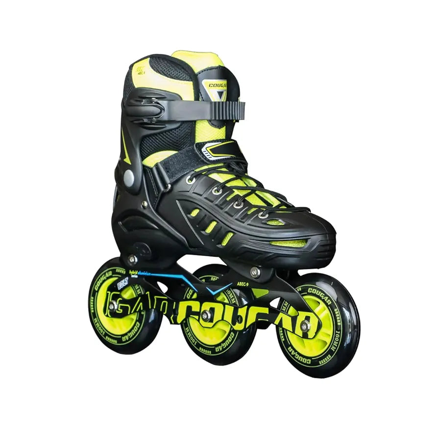 COUGAR Bolt ABEC-9 Inline Skates for Adults | Adjustable Sizes S 