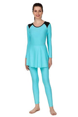 VIVA SWIMMING Female Swim Dress with Full Leg Length I Womens Swimming Costume I Swimwear for Women I One-Piece Swimsuits I Swimsuit for Women