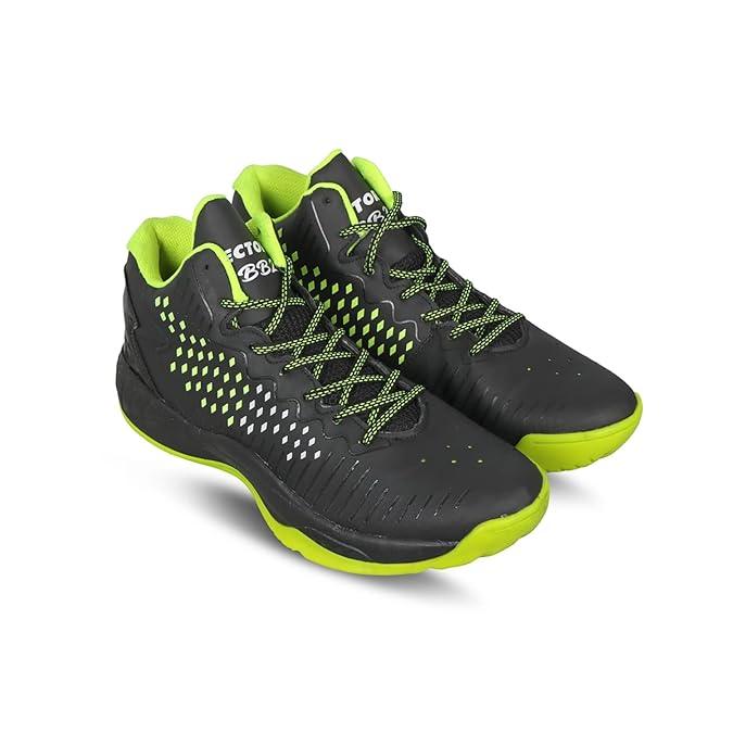 VECTOR X Bb-22 Basketball Shoes For Men (Black, Green)