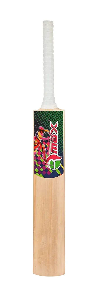 RMax Kashmir Willow Leather Ball Cricket Bat with Bat Cover 