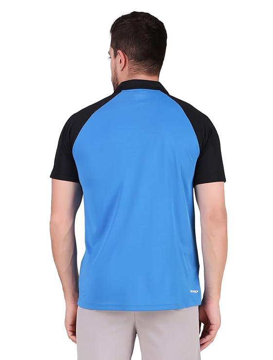 VECTOR X OMT-259 Mens Polo Collar Neck Colourblocked T-Shirt