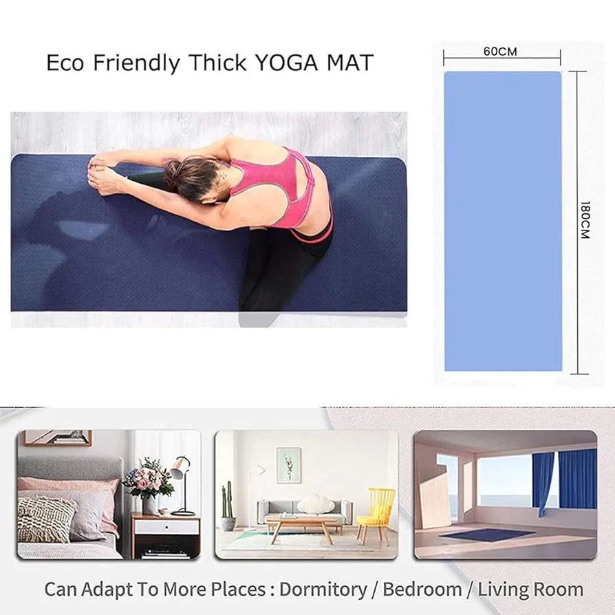 COUGAR Nirvana Yoga Mats For Men Women Exercise mat for home workout gym mat Anti Slip Yoga mat Kids- 8 mm
