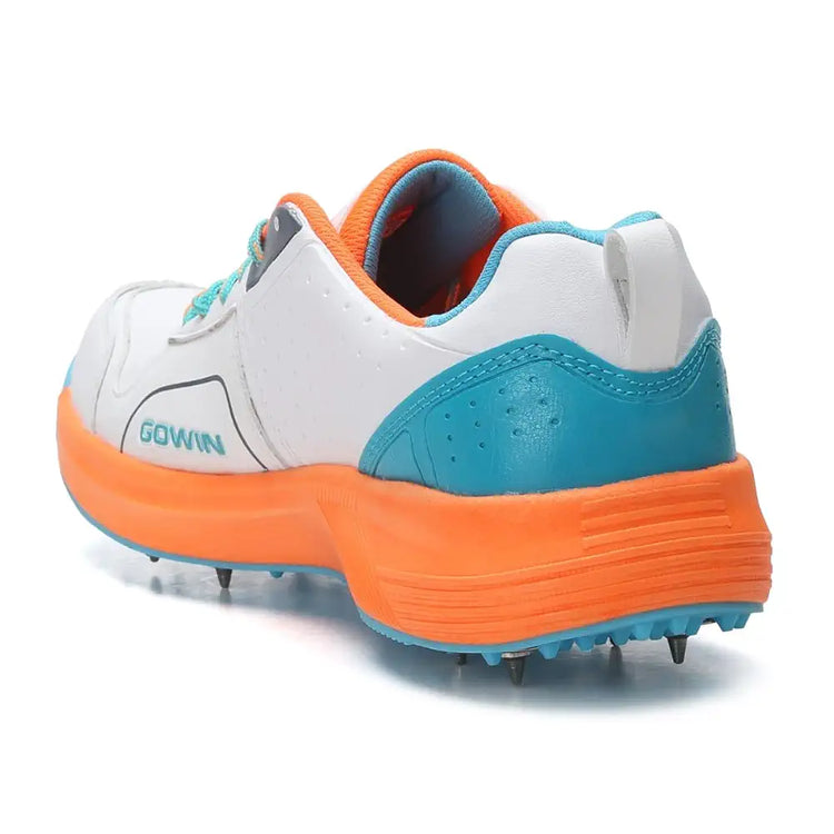 GOWIN Nitro Metal Spikes Cricket Shoe for Mens II Lightweight Comfortable Tournament Metal Spike Cricket Shoe for Boys, Men