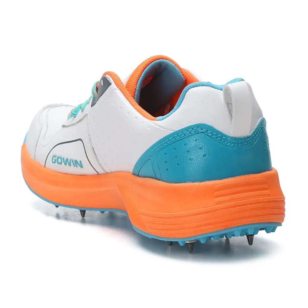 GOWIN Nitro Metal Spikes Cricket Shoe for Mens II Lightweight Comfortable Tournament Metal Spike Cricket Shoe for Boys, Men