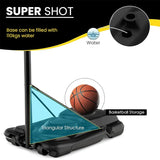 COUGAR Super Shot Basketball Portable Stand and Board with Adjustable Height Pole Outdoor Courtyard Backyard Game with Wheels