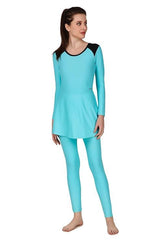 VIVA SWIMMING Female Swim Dress with Full Leg Length I Womens Swimming Costume I Swimwear for Women I One-Piece Swimsuits I Swimsuit for Women