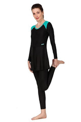 VIVA SWIMMING Female Swim Dress with Full Leg Length I Womens Swimming Costume I Swimwear for Women I One-Piece Swimsuits I Swimsuit for Women